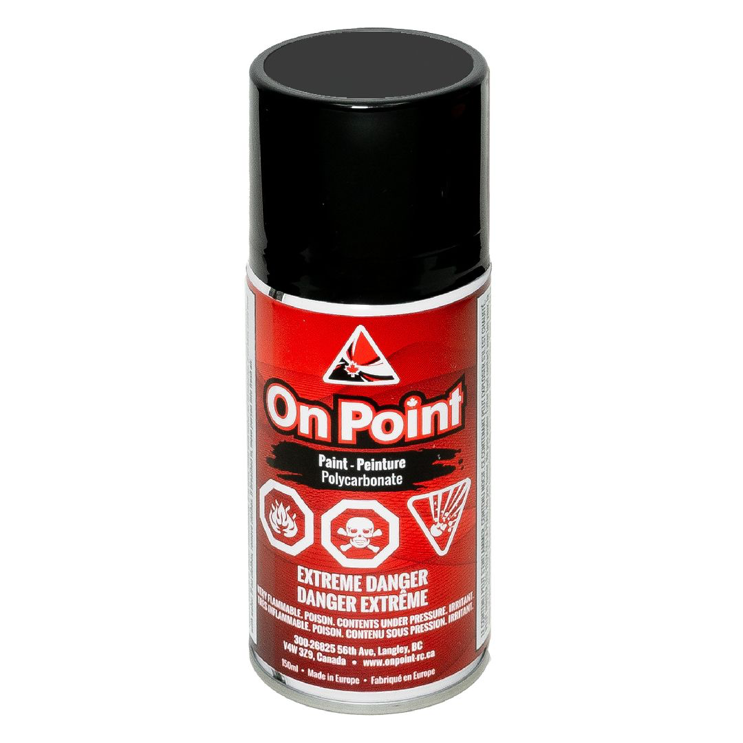 ONP2220  On Point 150ml RC Spray Paint - Metallic Black