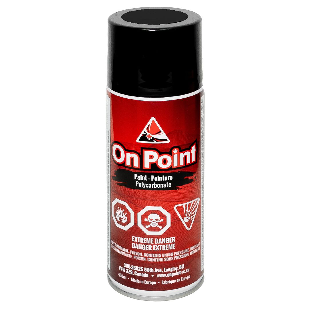 ONP2200A On Point 400ml RC Spray Paint - Pure Black