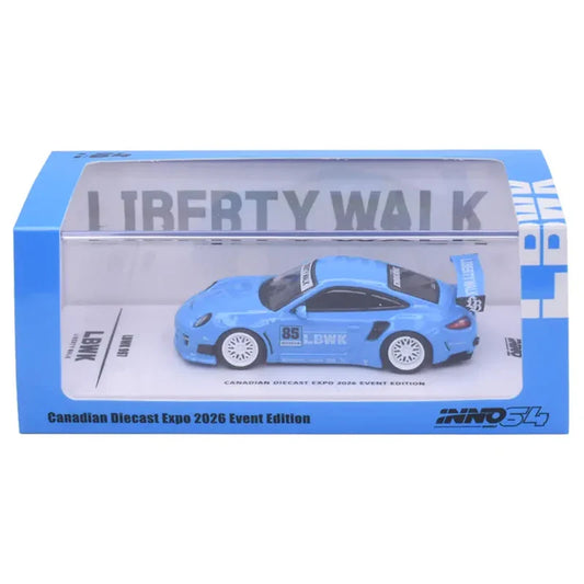 HE LBWK997CD Inno64 LBWK 997 Light Blue Canadian Diecast Expo 2026 Event Car