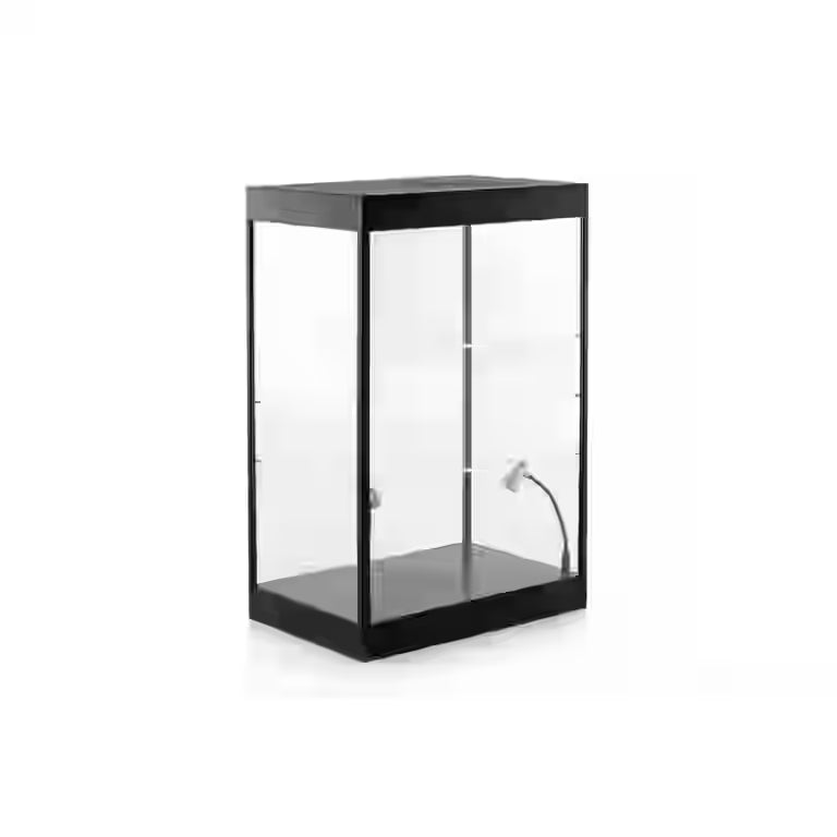 HE 9927MBK Showcase Desktop 2 Tier LED Display