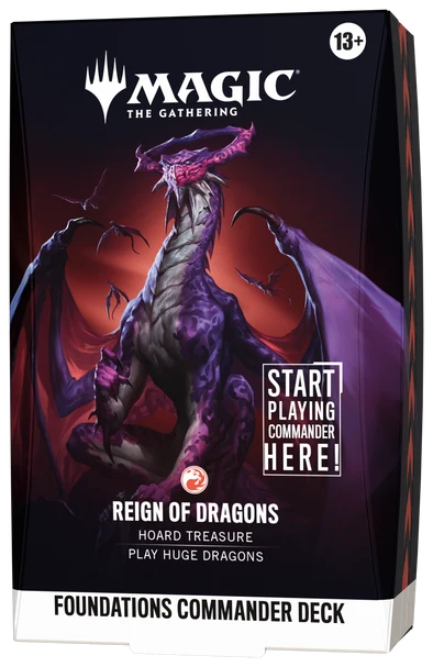 MTG Reality Fracture Foundations Commander Deck - Reign Of Dragons