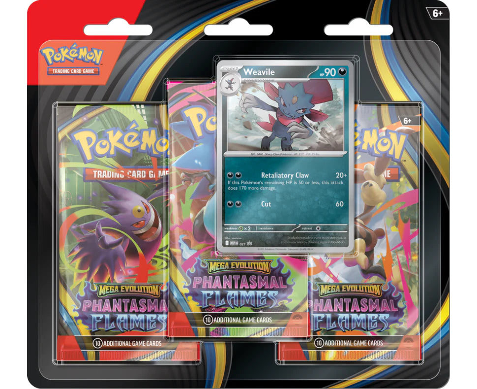 Pokemon Phantasmal Flames 3 Pack Blister