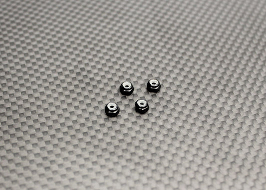 RX525 Reflex Racing Aluminum Wheel Nuts (Black) 4 pieces