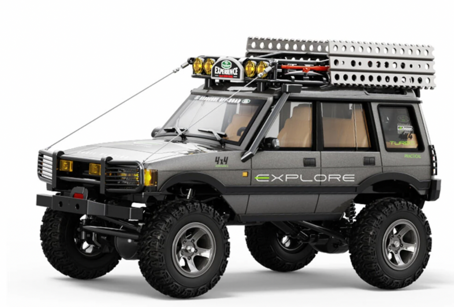 JXC LR1801 1/18 2.4G 4WD Crawler Off-Road - grey/green