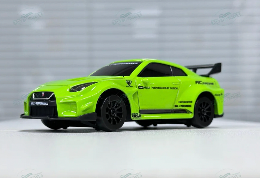 D43-02Q3 1:43 4WD Alloy RC Drift Car GTR- Green