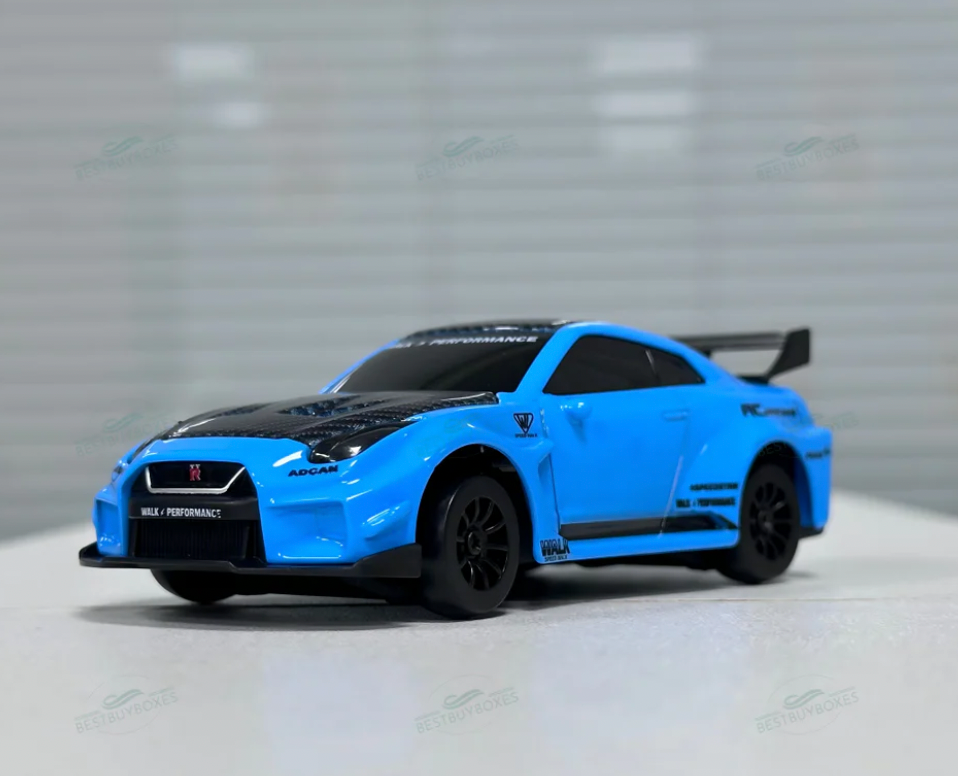 D43-02Q8 1:43 Alloy Drift Car GTR - Blue