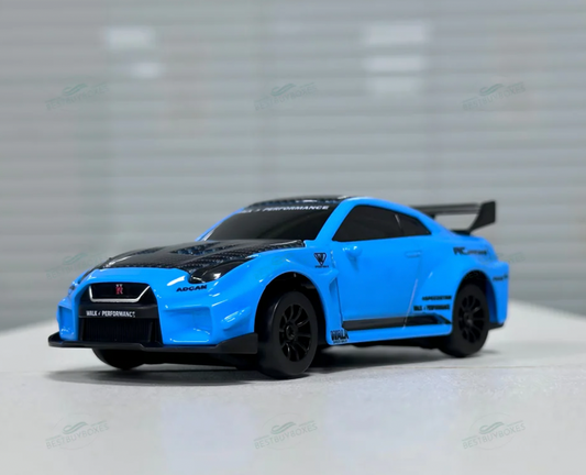 D43-02Q8 1:43 Alloy Drift Car GTR - Blue