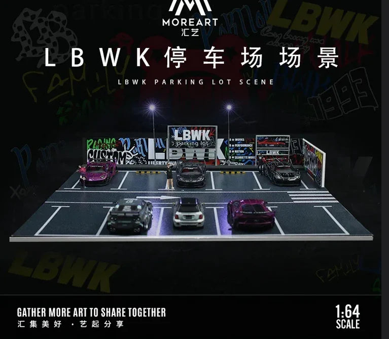 MO641067 MoreArt B-LBWK Parking Lot Scene