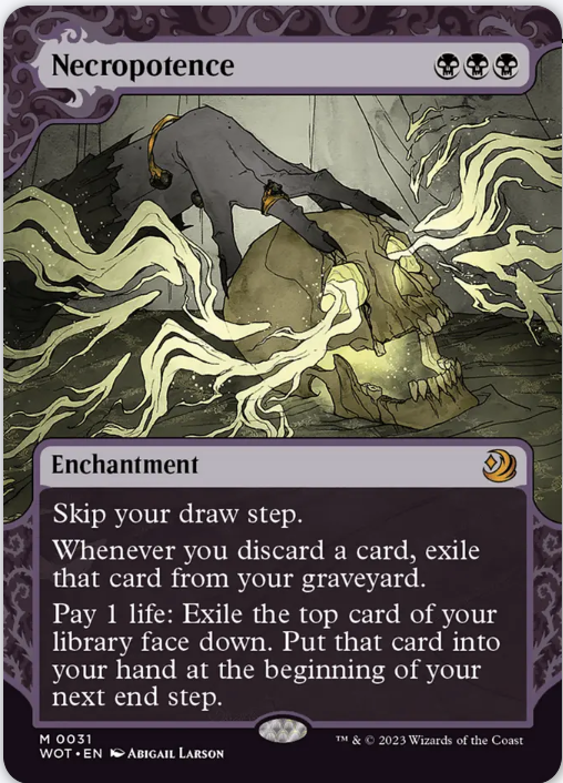 Necropotence - Borderless (WOT) Wilds of Eldraine: Enchanting Tales