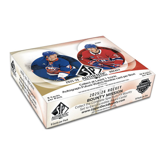 Upper Deck 2025/26 SP Authentic NHL Hockey Hobby Box