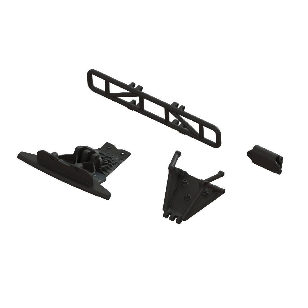 ARA-1577 Arrma Lower Skid And Bumper Set - Black