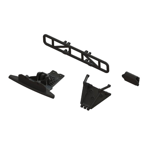 ARA-1577 Arrma Lower Skid And Bumper Set - Black