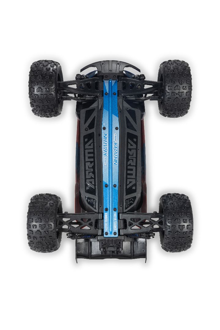 ARA2508ST1 Arrma Mini Kraton 3S BLX 4X4 1/16 RTR Brushless Speed Monster Truck (Red/Blue) w/2.4GHz Radio, 3S LiPo Battery & Charger