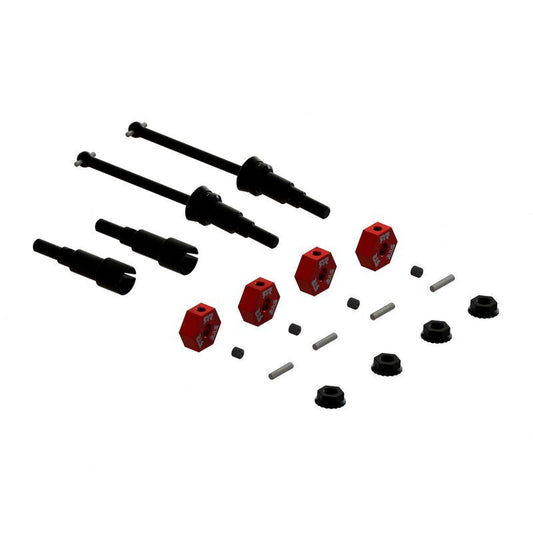 ARA311231 Arrma Metal Axle & Wheel Hex Set B (4pcs) - GROM