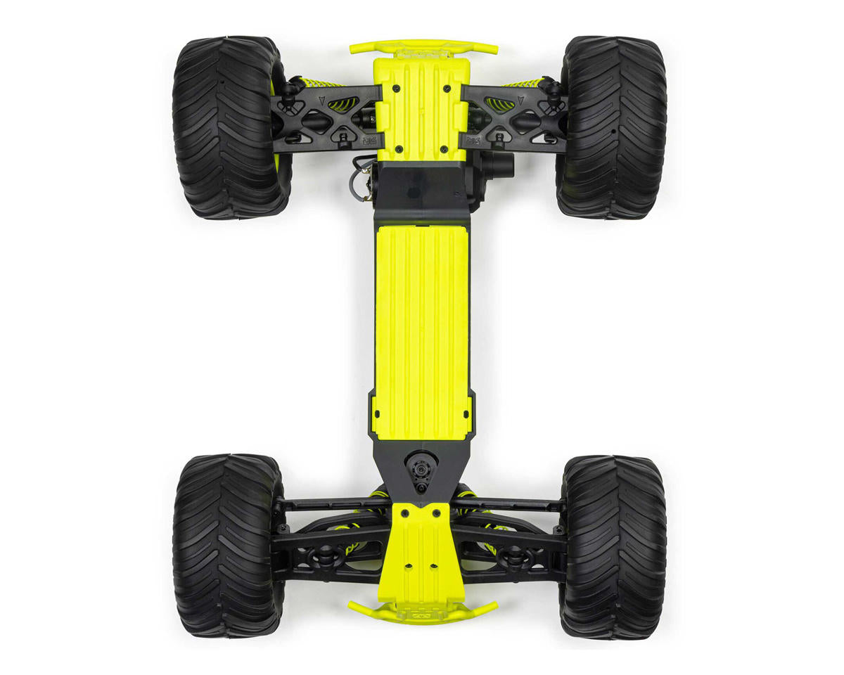 ARA3230ST1 Arrma Gorgon 4X2 MEGA 550 Brushed 1/10 Monster Truck RTR (Yellow) w/SLT2 2.4GHz Radio, Battery & Charger