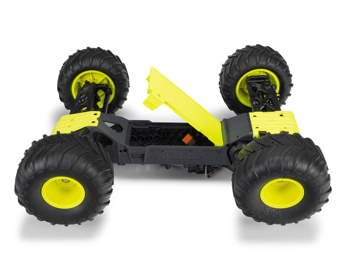 ARA3230ST1 Arrma Gorgon 4X2 MEGA 550 Brushed 1/10 Monster Truck RTR (Yellow) w/SLT2 2.4GHz Radio, Battery & Charger