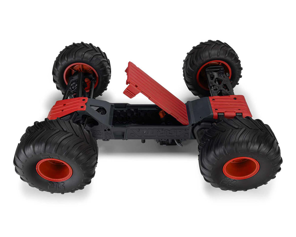 ARA3230ST2 Arrma Gorgon 4X2 MEGA 550 Brushed 1/10 Monster Truck RTR (Red) w/SLT2 2.4GHz Radio, Battery & Charger