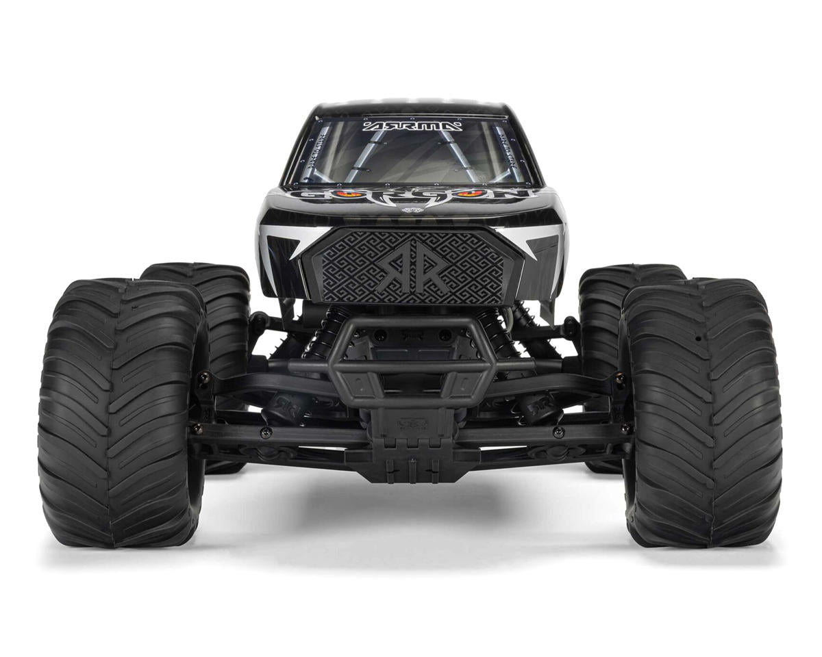 ARA3230ST3 Arrma Gorgon 4X2 MEGA 550 Brushed 1/10 Monster Truck RTR (Black) w/SLT2 2.4GHz Radio, Battery & Charger