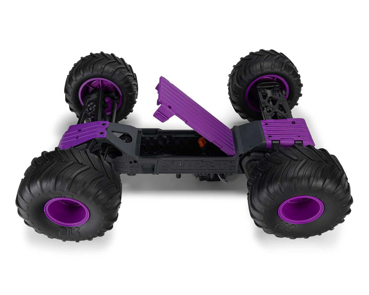 ARA3230ST4 Arrma Gorgon 4X2 MEGA 550 Brushed 1/10 Monster Truck RTR (Purple) w/SLT2 2.4GHz Radio, Battery & Charger