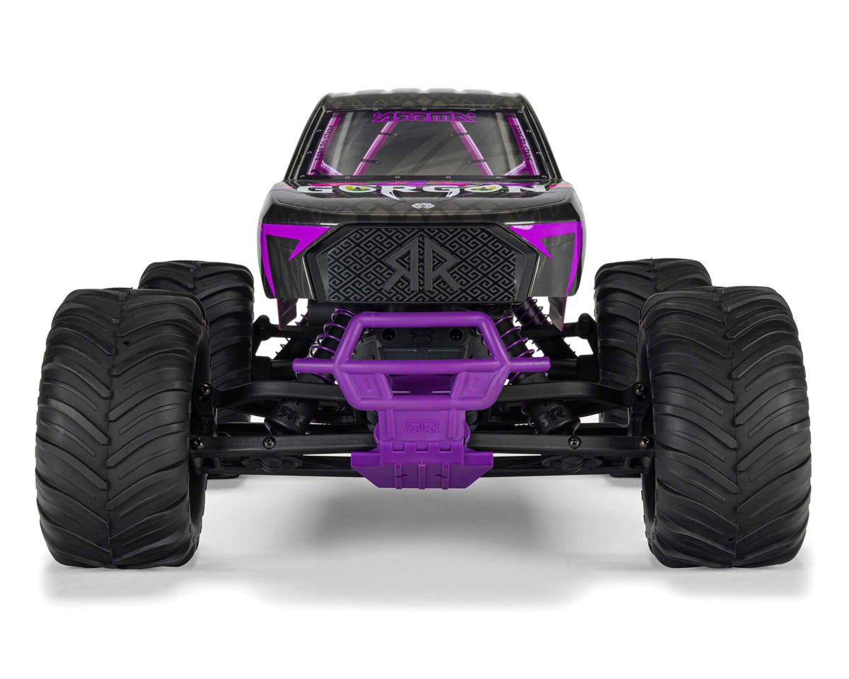 ARA3230ST4 Arrma Gorgon 4X2 MEGA 550 Brushed 1/10 Monster Truck RTR (Purple) w/SLT2 2.4GHz Radio, Battery & Charger