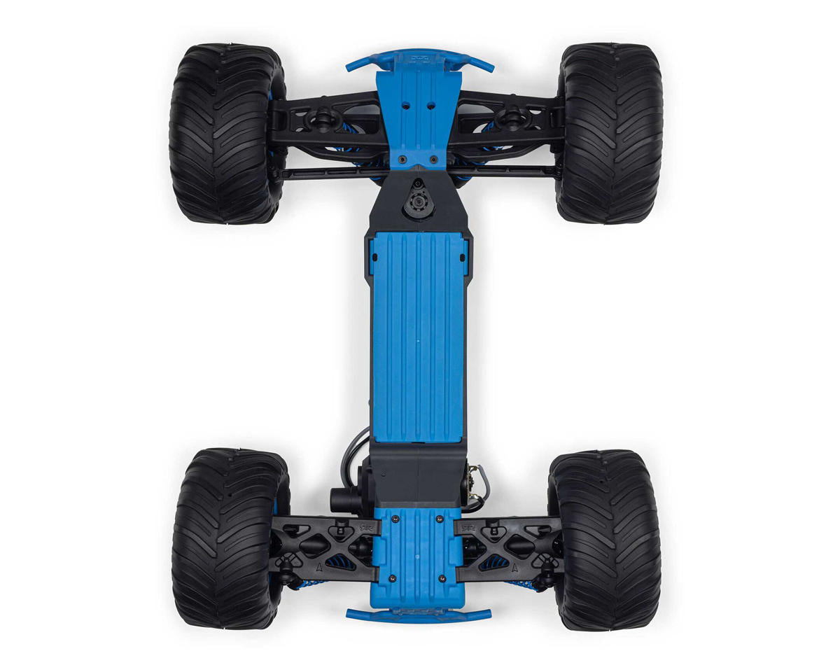 ARA3230ST5 Arrma Gorgon 4X2 MEGA 550 Brushed 1/10 Monster Truck RTR (Blue) w/SLT2 2.4GHz Radio, Battery & Charger