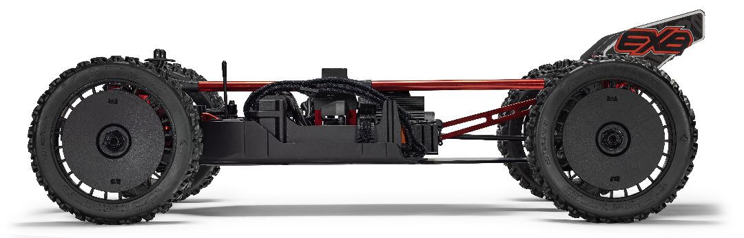 ARA7707V6T1 Arrma 1/7 Talion 4X4 6S EXB BLX Brushless V6 RTR - Black