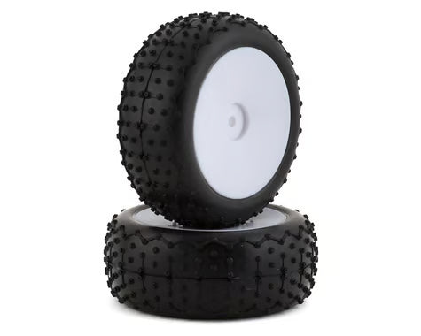 ASC21596 Team Associated Reflex 14B Rear Wide Pre-Mounted Mini Pin Tire (2) (White)