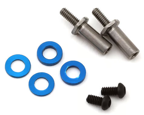 ASC21637 Team Associated RC28R Factory Team Titanium Adjustable Front Axles (2)