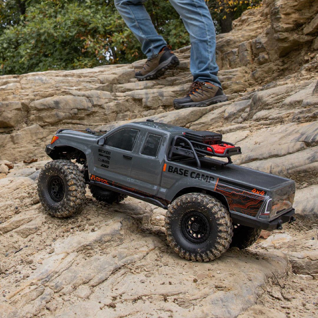 AXI-1375T2 Axial SCX10 III "Base Camp" RTR 4WD Trail Truck (Grey) w/SLT3 2.4GHz Radio