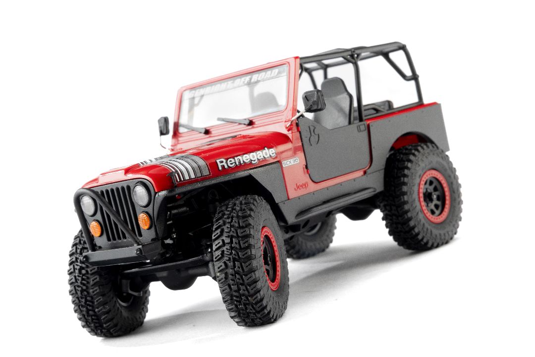 AXI-3273T1 Axial 1/30 SCX30 Jeep CJ-7 Renegade 4X4 RTR - Genright Red