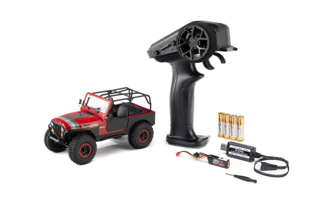 AXI-3273T1 Axial 1/30 SCX30 Jeep CJ-7 Renegade 4X4 RTR - Genright Red