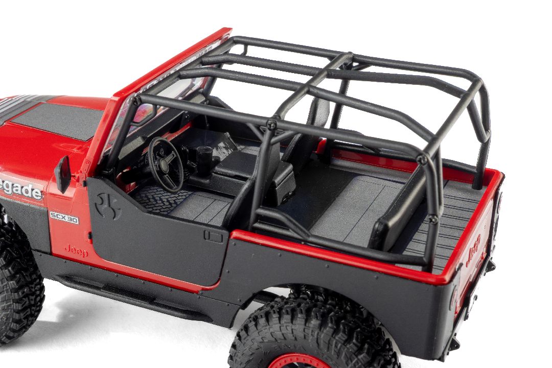 AXI-3273T1 Axial 1/30 SCX30 Jeep CJ-7 Renegade 4X4 RTR - Genright Red