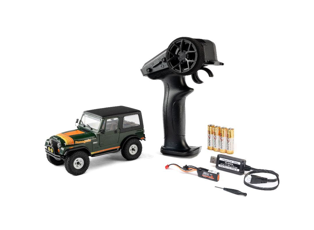 AXI-3273T2 Axial 1/30 SCX30 Jeep CJ-7 Renegade 4X4 RTR - Green