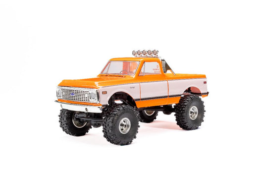 AXI-3408T2 Axial SCX24 1971 Chevrolet C10 1/24 4WD RTR Scale Mini Crawler (Orange) w/2.4GHz Transmitter