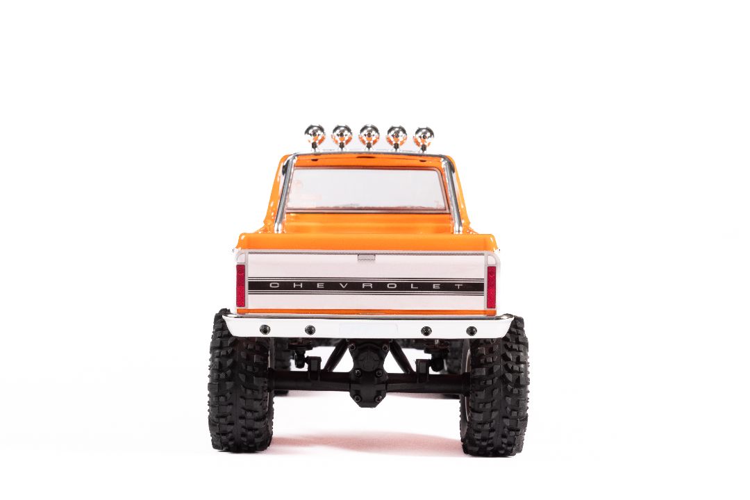 AXI-3408T2 Axial SCX24 1971 Chevrolet C10 1/24 4WD RTR Scale Mini Crawler (Orange) w/2.4GHz Transmitter