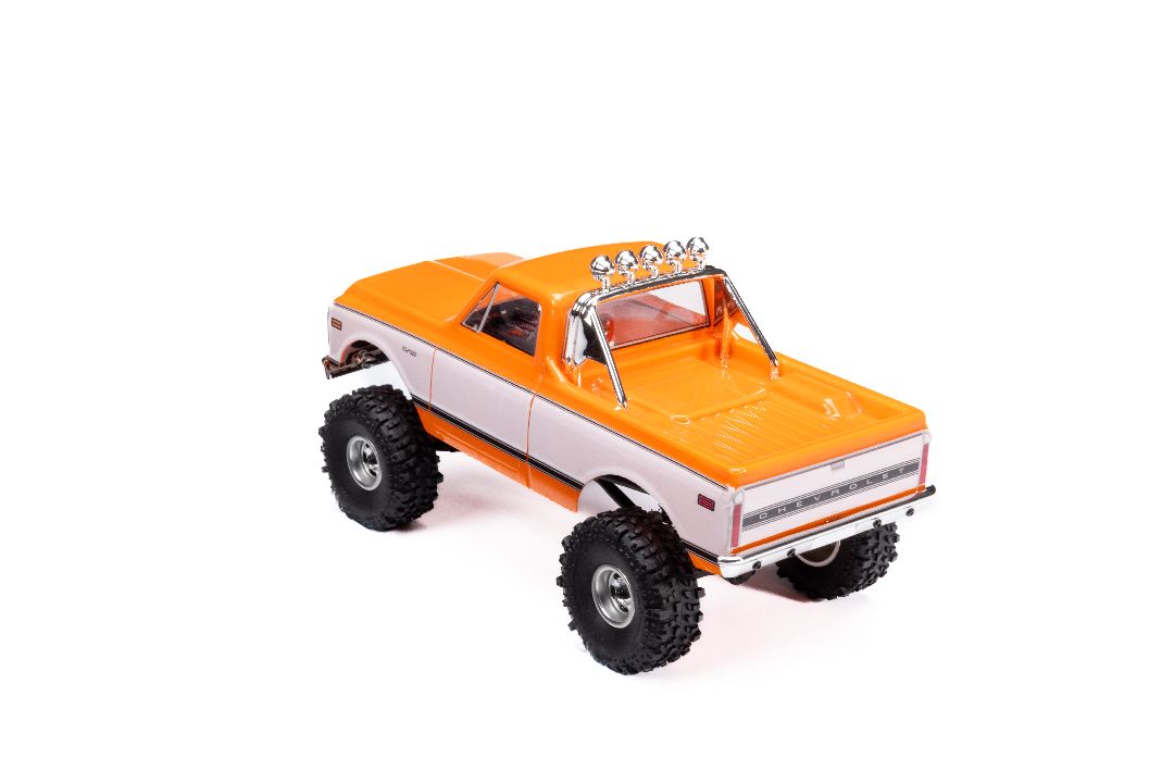 AXI-3408T2 Axial SCX24 1971 Chevrolet C10 1/24 4WD RTR Scale Mini Crawler (Orange) w/2.4GHz Transmitter