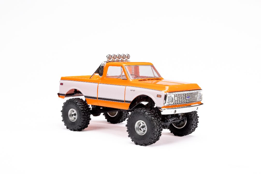 AXI-3408T2 Axial SCX24 1971 Chevrolet C10 1/24 4WD RTR Scale Mini Crawler (Orange) w/2.4GHz Transmitter
