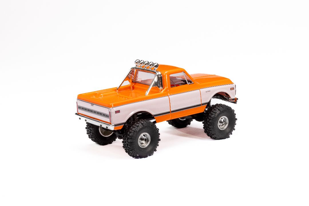 AXI-3408T2 Axial SCX24 1971 Chevrolet C10 1/24 4WD RTR Scale Mini Crawler (Orange) w/2.4GHz Transmitter
