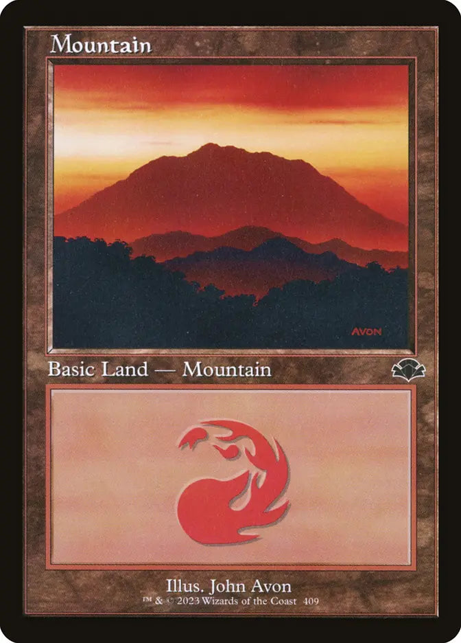 Mountain - Retro Frame Foil (DMR) Dominaria Remastered