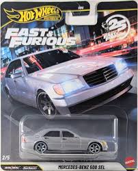 Hot Wheels Premiums Fast &amp; Furious 25th Anniversary Mercedes-Benz 500 SEL