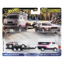 Hot Wheels Premium Team Transport DMC Delorean/Rally Hauler