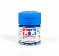 TAM81523 Tamiya X-23 Clear Blue Acrylic Paint (10ml)