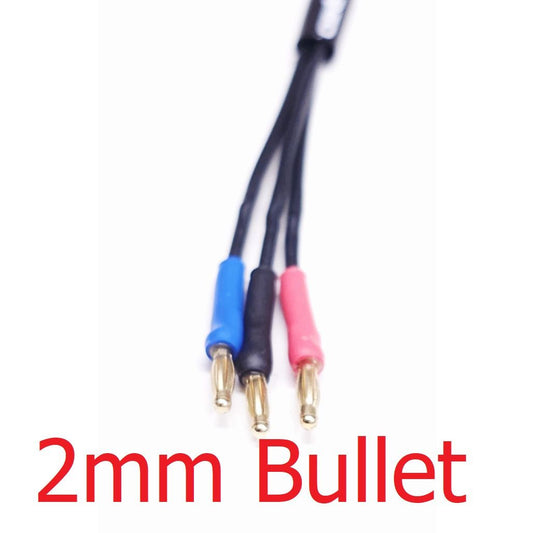 DRC1020-M1800-2 DRC Micro Style Charge Lead - XT60 to 2mm Bullet