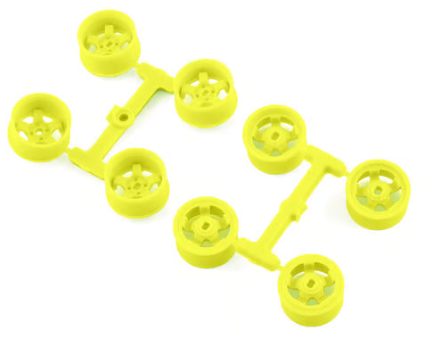 DS-MI-20W1-FY DS Racing Kyosho Mini Z 11mm Wide Drift Rims (1/2/3/4 Offset) (Flu Yellow)