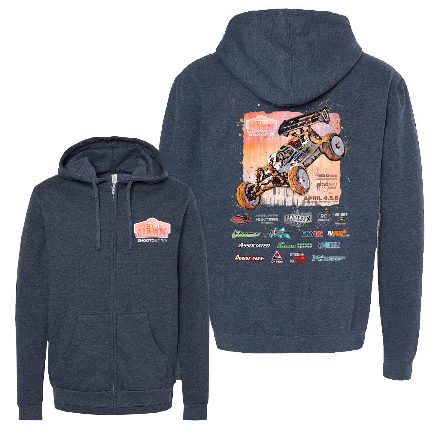 Big Barn '25 Zip-Up Hoodie