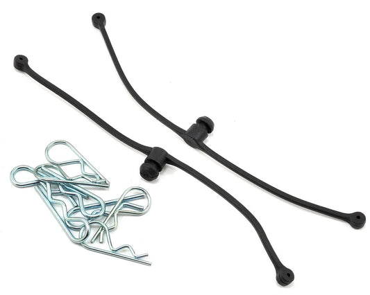 2245 DuBro Body Klip Retainers w/Body Clips (Black)