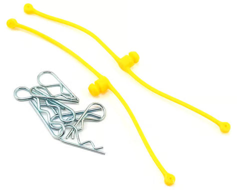 2247 DuBro Body Klip Retainers w/Body Clips (Yellow)