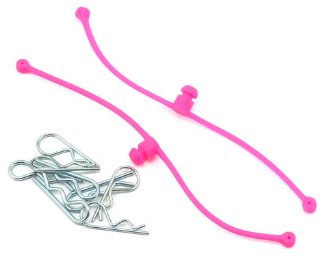 2251 DuBro Body Klip Retainers w/Body Clips (Pink)