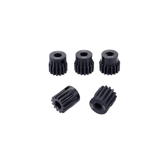 HDTG02B20T Hobby Details 32P Steel Pinion Gear - Black 5mm shaft (20T)