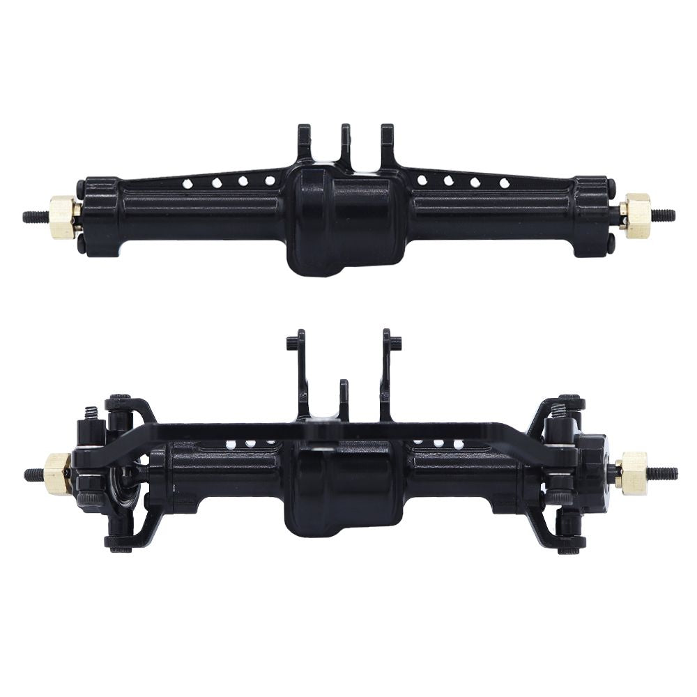 HDTTRX4M057B Hobby Details 1/18 TRX-4M Aluminum Front & Rear Axles - Blk (2)